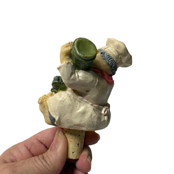 WINE THINGS UNLIMITED | Vintage 2000 Chef Wine Bottle Stopper New in Box - Picture 5 of 14